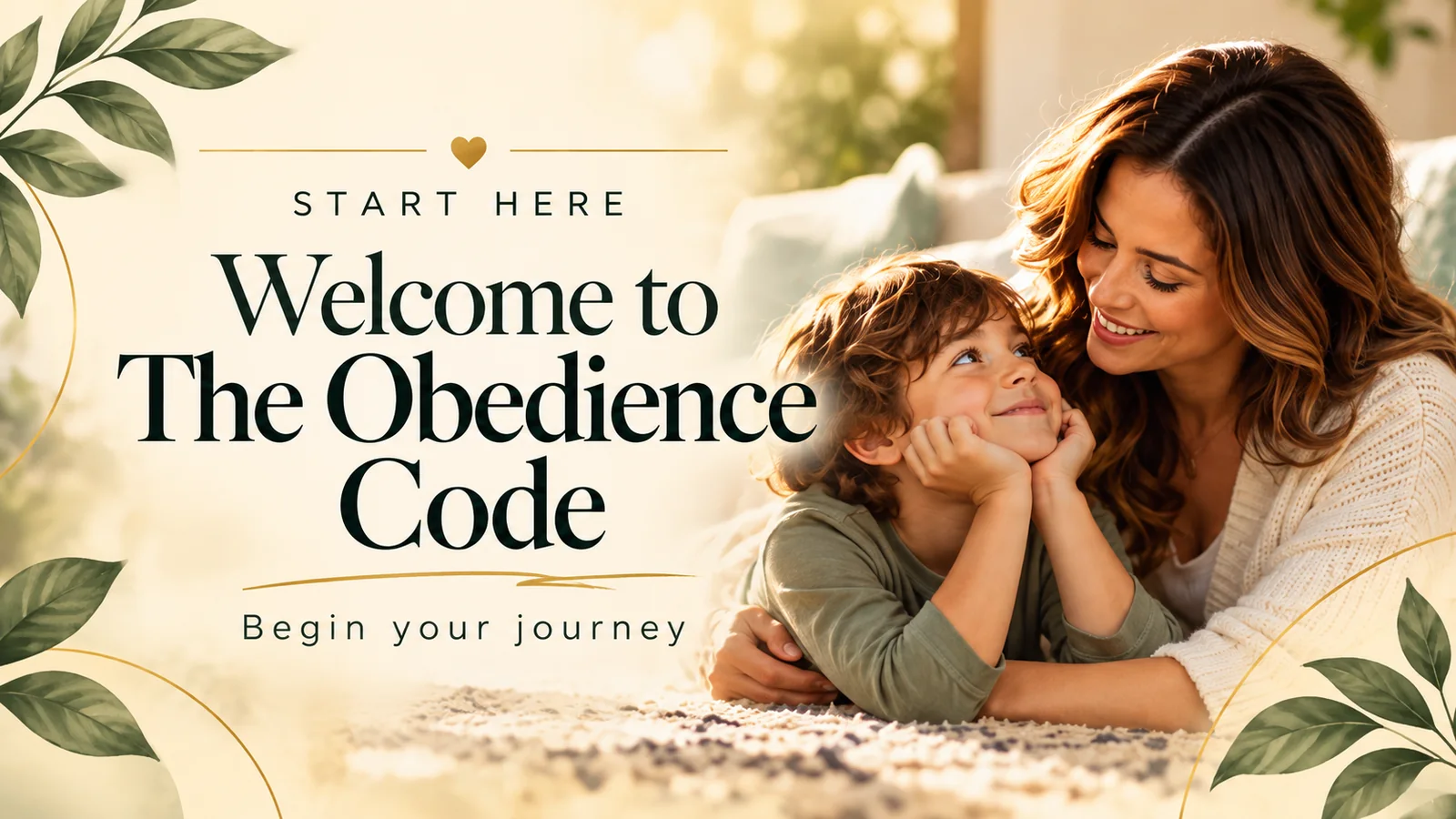 Welcome to The Obedience Code parenting program
