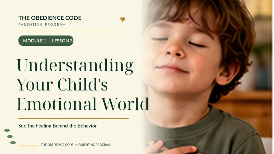 Warm and realistic family moment related to understanding children's feelings